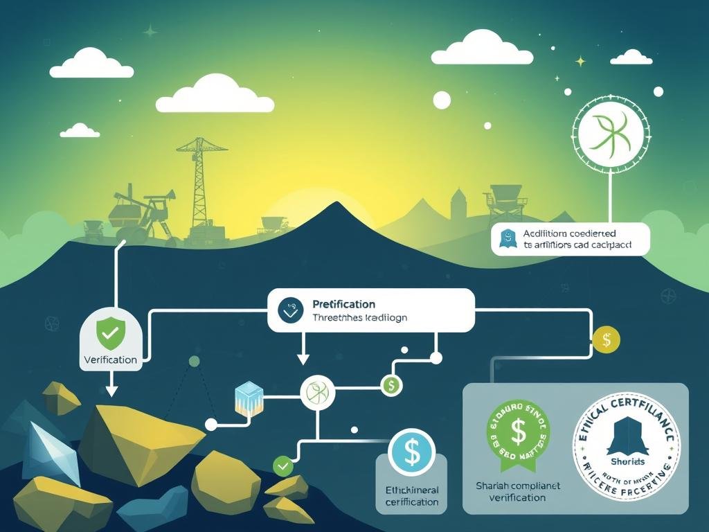 Blockchain system for tracking ethical mineral sourcing in compliance with shariah principles