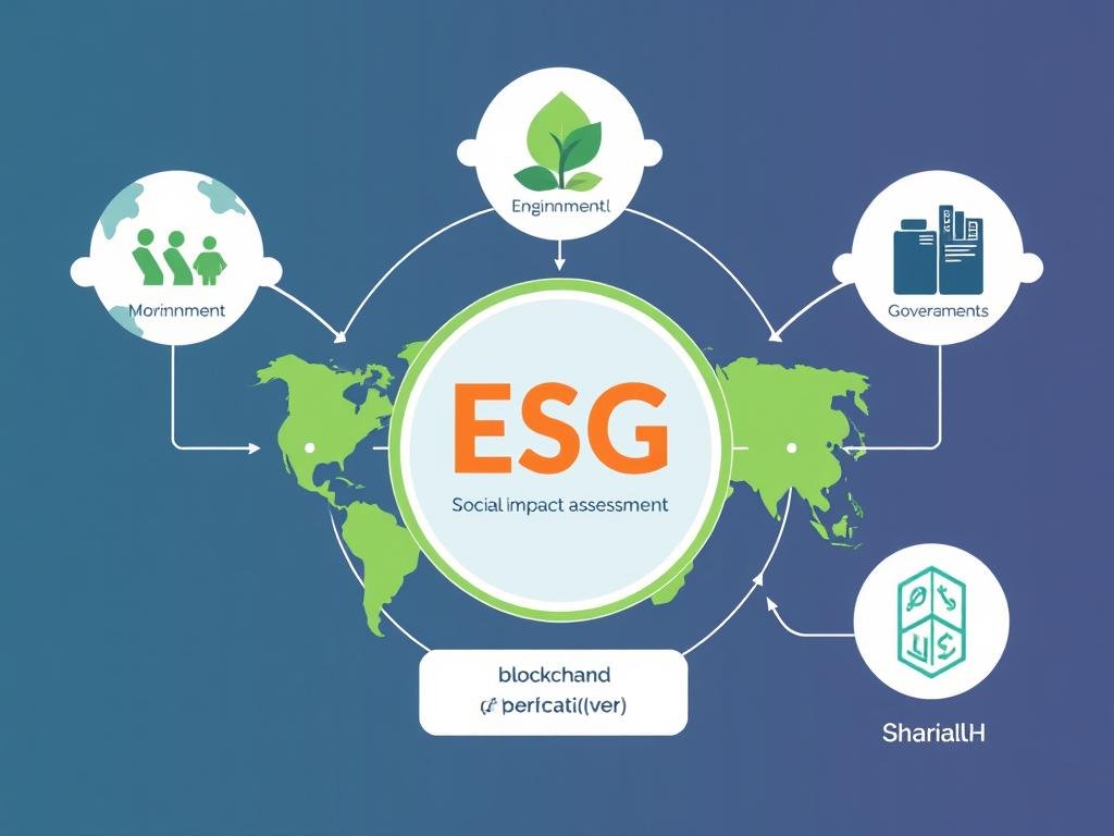 Shariah-compliant blockchain system for ESG compliance verification