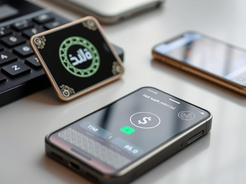 Shariah-compliant hardware wallet with Islamic design elements